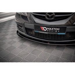 Maxton Street Pro Front Splitter V.1 + Flaps Mazda 3 MPS Mk1 Black-Red + Gloss Flaps, Nouveaux produits maxton-design