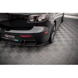 Maxton Street Pro Rear Side Splitters Mazda 3 MPS Mk1 Black, Nouveaux produits maxton-design