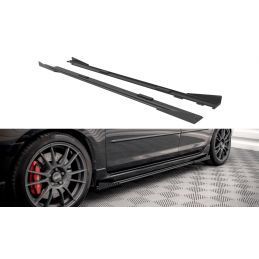 Maxton Street Pro Side Skirts Diffusers + Flaps Mazda 3 MPS Mk1 Black + Gloss Flaps, Nouveaux produits maxton-design