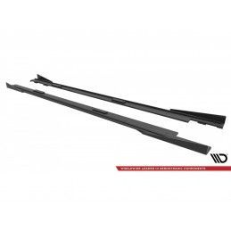 Maxton Street Pro Side Skirts Diffusers + Flaps Mazda 3 MPS Mk1 Black + Gloss Flaps, Nouveaux produits maxton-design