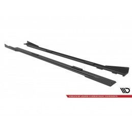 Maxton Street Pro Side Skirts Diffusers + Flaps Mazda 3 MPS Mk1 Black + Gloss Flaps, Nouveaux produits maxton-design