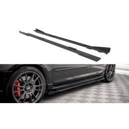 Maxton Street Pro Side Skirts Diffusers + Flaps Mazda 3 MPS Mk1 Black-Red + Gloss Flaps, Nouveaux produits maxton-design
