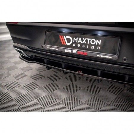 Maxton Central Rear Splitter (with vertical bars) Mercedes-Benz GLE Coupe AMG-Line C167 Gloss Black, Nouveaux produits maxton-de