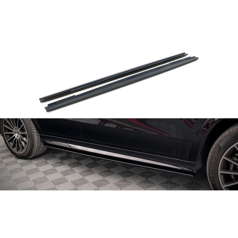 Maxton Side Skirts Diffusers Mercedes-Benz GLE Coupe AMG-Line C167 Gloss Black, Nouveaux produits maxton-design