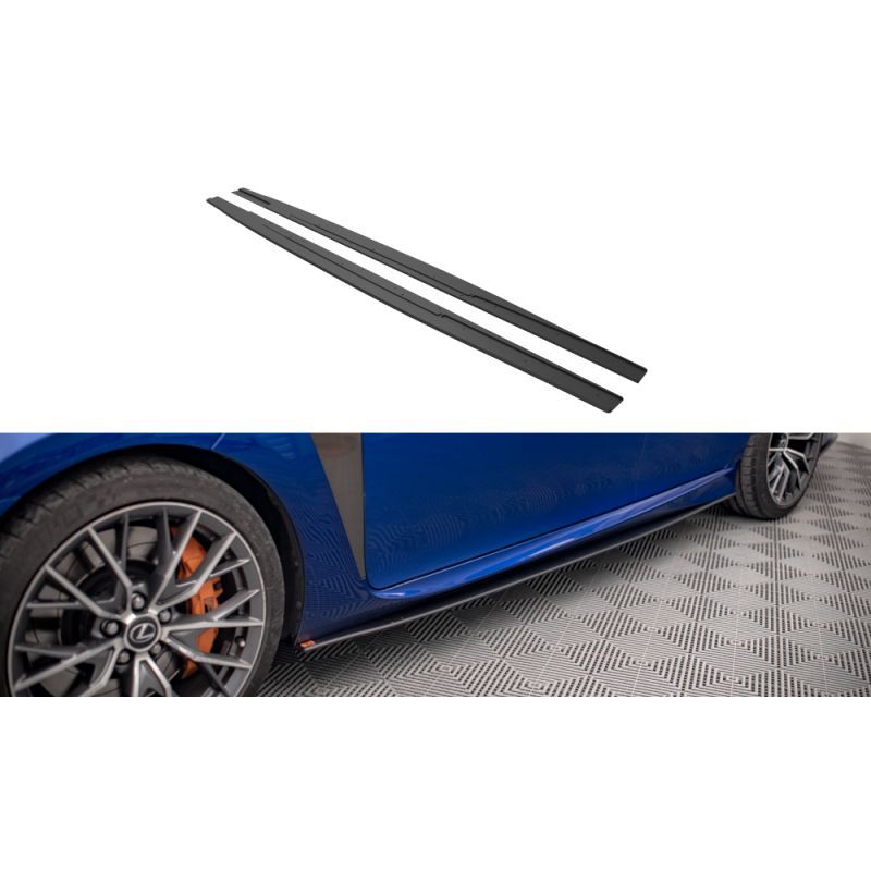 Maxton Street Pro Side Skirts Diffusers Lexus GS F Mk4 Facelift Black, Nouveaux produits maxton-design