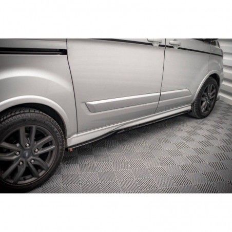 Maxton Side Skirts Diffusers Ford Transit Custom ST-Line Mk1 Facelift Gloss Black, Nouveaux produits maxton-design