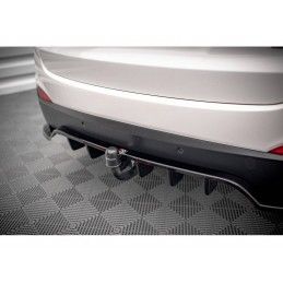 Maxton Central Rear Splitter (with vertical bars) Hyundai ix35 Mk1 Gloss Black, Nouveaux produits maxton-design