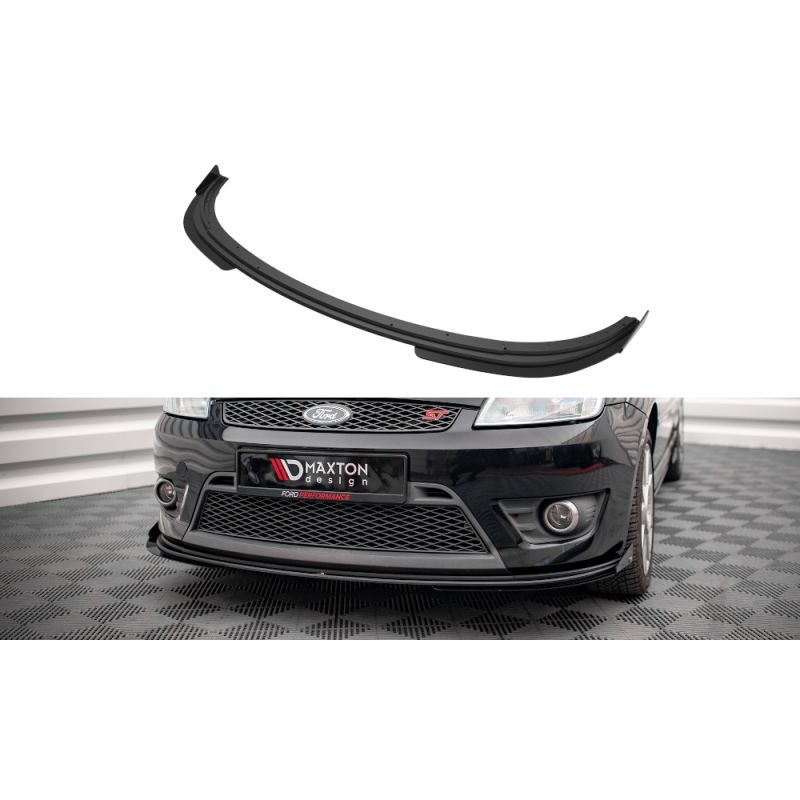 Maxton Street Pro Front Splitter V.1 + Flaps Ford Fiesta ST Mk6 Black + Gloss Flaps, Nouveaux produits maxton-design