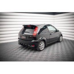 Maxton Street Pro Rear Side Splitters + Flaps Ford Fiesta ST Mk6 Black-Red + Gloss Flaps, Nouveaux produits maxton-design