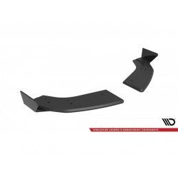 Maxton Street Pro Rear Side Splitters + Flaps Ford Fiesta ST Mk6 Black-Red + Gloss Flaps, Nouveaux produits maxton-design