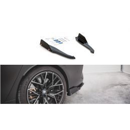 Maxton Rear Side Splitters V.1 + Flaps BMW M8 Gran Coupe F93 Gloss Black, Nouveaux produits maxton-design