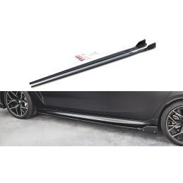 Maxton Side Skirts Diffusers V.1 + Flaps BMW M8 Gran Coupe F93 / 8 Gran Coupe M-Pack G16 Gloss Black, Nouveaux produits maxton-d