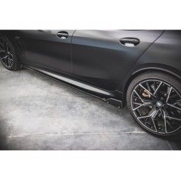 Maxton Side Skirts Diffusers V.1 + Flaps BMW M8 Gran Coupe F93 / 8 Gran Coupe M-Pack G16 Gloss Black, Nouveaux produits maxton-d