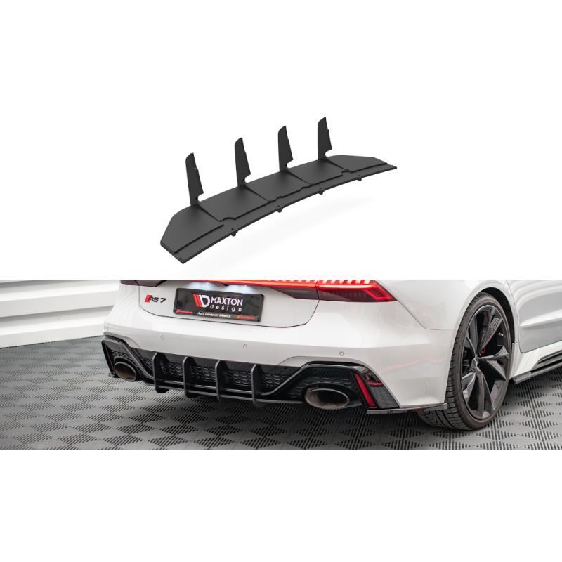 Maxton Street Pro Rear Diffuser Audi RS7 C8 / RS6 C8 Black, Nouveaux produits maxton-design