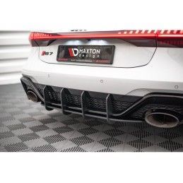 Maxton Street Pro Rear Diffuser Audi RS7 C8 / RS6 C8 Black-Red, Nouveaux produits maxton-design