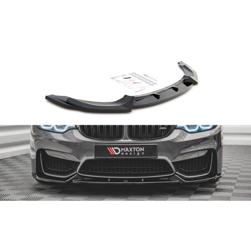 Maxton Front Splitter BMW M4 F82 Gloss Black, Nouveaux produits maxton-design