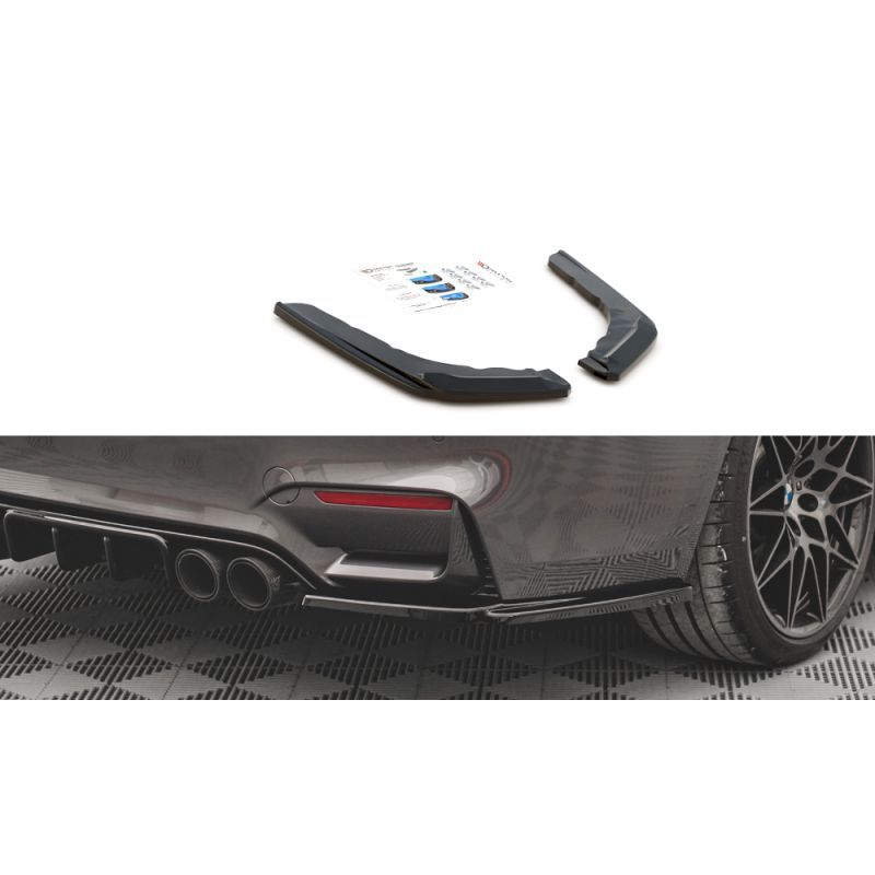 Maxton Rear Side Splitters V.2 BMW M4 F82 Gloss Black, Nouveaux produits maxton-design