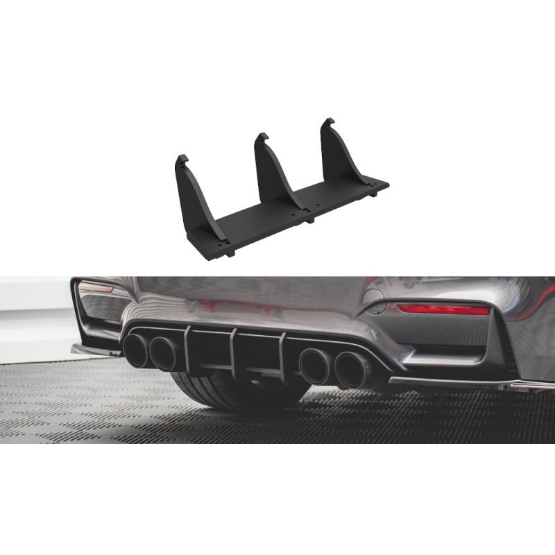 Maxton Street Pro Rear Diffuser BMW M4 F82 Black-Red, Nouveaux produits maxton-design