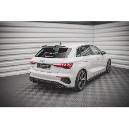 Maxton Street Pro Rear Side Splitters Audi S3 Sportback 8Y Black, Nouveaux produits maxton-design