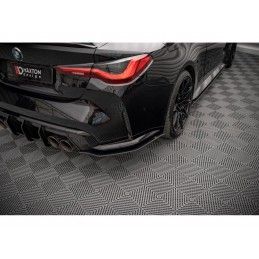 Maxton Street Pro Rear Side Splitters BMW M4 G82 Black-Red, Nouveaux produits maxton-design