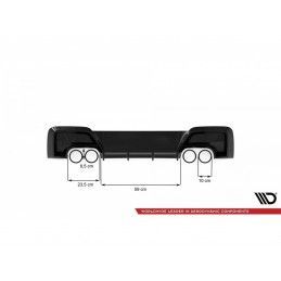 Maxton Rear Valance V.2 BMW M135i F20 Gloss Black, Nouveaux produits maxton-design