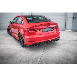 Maxton Rear Valance Audi S3 Sedan 8V Gloss Black, Nouveaux produits maxton-design