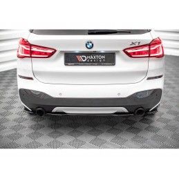 Maxton Central Rear Splitter for BMW X1 M-Pack F48 Gloss Black, Nouveaux produits maxton-design