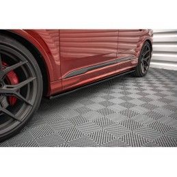 Maxton Side Skirts Diffusers Audi SQ7 Mk2 (4M) Facelift Gloss Black, Nouveaux produits maxton-design