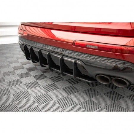 Maxton Street Pro Rear Diffuser Audi SQ7 /Q7 S-Line Mk2 (4M) Facelift Black-Red, Nouveaux produits maxton-design