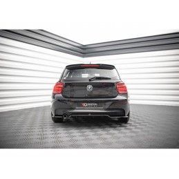 Maxton Central Rear Splitter (with vertical bars) BMW 1 F20 Gloss Black, Nouveaux produits maxton-design