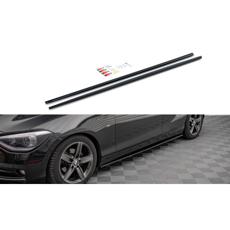 Maxton Side Skirts Diffusers BMW 1 F20 Gloss Black, Nouveaux produits maxton-design