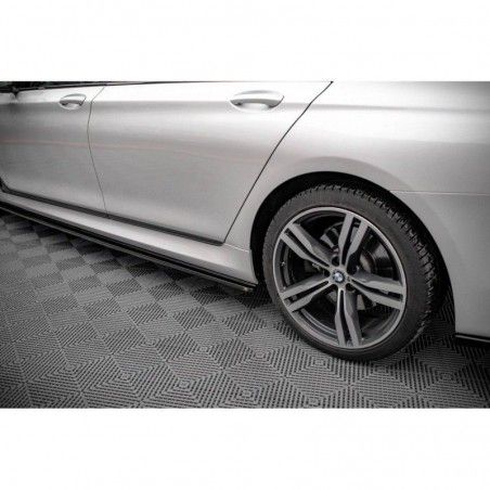 Maxton Side Skirts Diffusers for BMW 7 Long M-Pack G12 Gloss Black, Nouveaux produits maxton-design