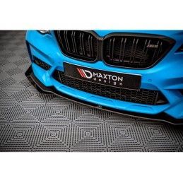 Maxton Street Pro Front Splitter V.1 + Flaps BMW M2 Competition F87 Black-Red + Gloss Flaps, Nouveaux produits maxton-design