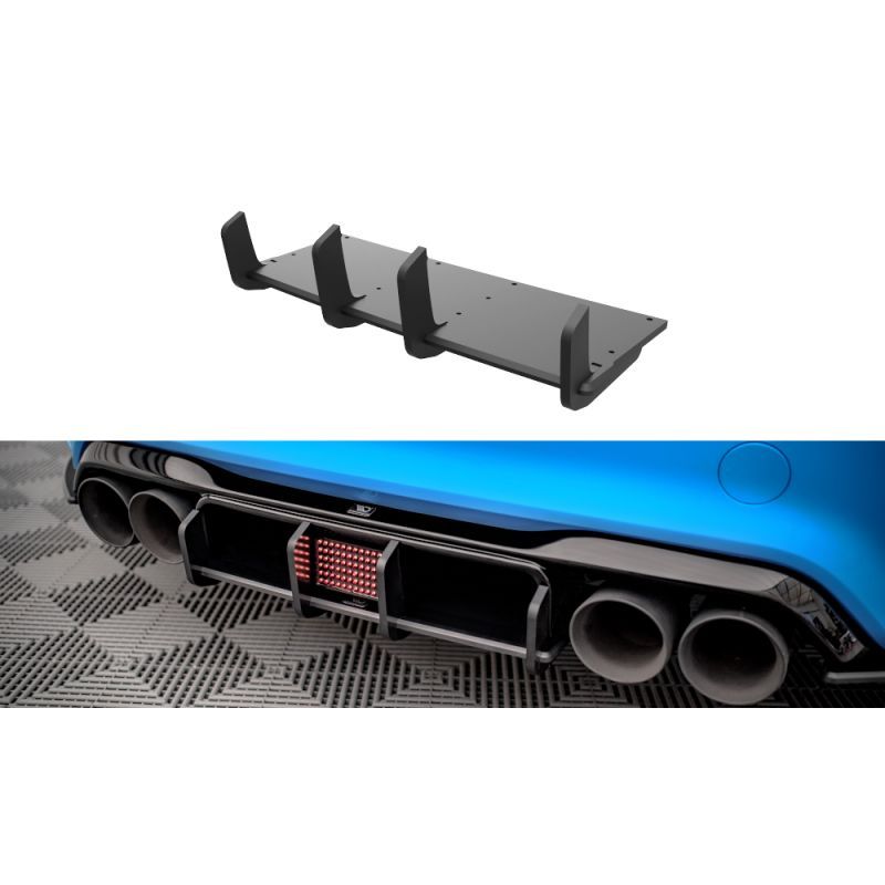 Maxton Street Pro Rear Diffuser BMW M2 F87 Black-Red, Nouveaux produits maxton-design