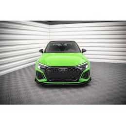 Maxton Street Pro Front Splitter V.1 + Flaps Audi RS3 8Y Black + Gloss Flaps, Nouveaux produits maxton-design