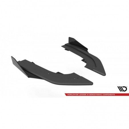 Maxton Street Pro Rear Side Splitters + Flaps Audi RS3 Sportback 8Y Black-Red + Gloss Flaps, Nouveaux produits maxton-design