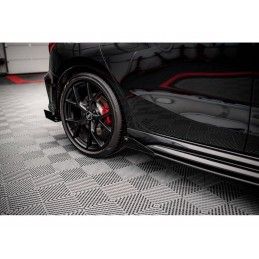 Maxton Street Pro Side Skirts Diffusers + Flaps Audi RS3 Sportback 8Y Black-Red + Gloss Flaps, Nouveaux produits maxton-design