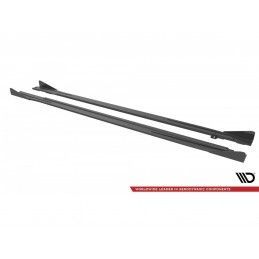 Maxton Street Pro Side Skirts Diffusers + Flaps Audi S3 / A3 S-Line 8Y Black + Gloss Flaps, Nouveaux produits maxton-design