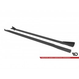 Maxton Street Pro Side Skirts Diffusers + Flaps Audi S3 / A3 S-Line 8Y Black-Red + Gloss Flaps, Nouveaux produits maxton-design