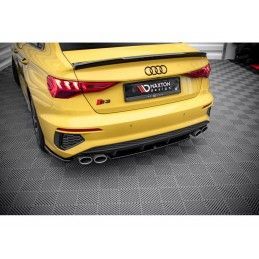 Maxton Central Rear Splitter for Audi S3 Sedan 8Y Gloss Black, Nouveaux produits maxton-design