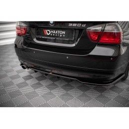 Maxton Central Rear Splitter (with vertical bars) BMW 3 Sedan E90 Gloss Black, Nouveaux produits maxton-design