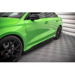 Maxton Street Pro Side Skirts Diffusers Audi RS3 Sedan 8Y Black, Nouveaux produits maxton-design