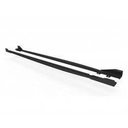 Maxton Street Pro Side Skirts Diffusers + Flaps Audi RS3 Sedan 8Y Black-Red + Gloss Flaps, Nouveaux produits maxton-design