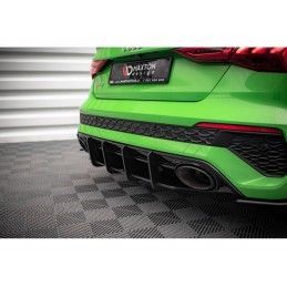 Maxton Street Pro Rear Diffuser Audi RS3 Sedan 8Y Black, Nouveaux produits maxton-design