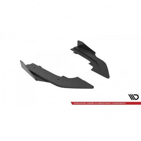 Maxton Street Pro Rear Side Splitters + Flaps Audi RS3 Sedan 8Y Black-Red + Gloss Flaps, Nouveaux produits maxton-design