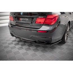 Maxton Central Rear Splitter (with vertical bars) BMW 7 M-Pack F01 Gloss Black, Nouveaux produits maxton-design
