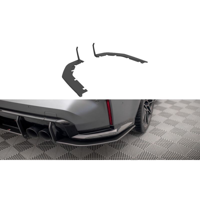 Maxton Street Pro Rear Side Splitters BMW M3 G80 Black, Nouveaux produits maxton-design