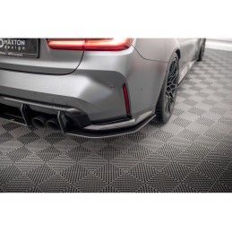 Maxton Street Pro Rear Side Splitters BMW M3 G80 Black-Red, Nouveaux produits maxton-design