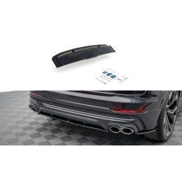 Maxton Central Rear Splitter (with vertical bars) Audi SQ8 Mk1 Gloss Black, Nouveaux produits maxton-design