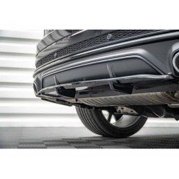 Maxton Central Rear Splitter (with vertical bars) Audi SQ8 Mk1 Gloss Black, Nouveaux produits maxton-design